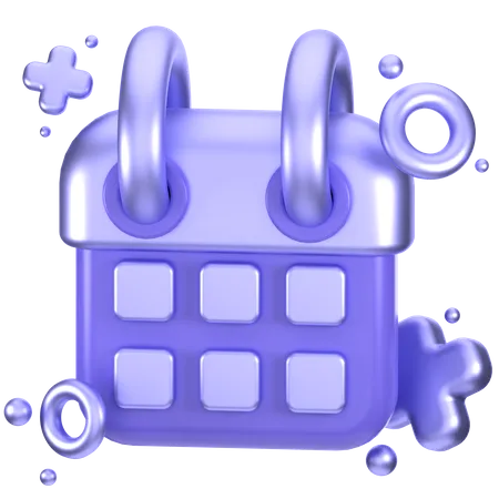 Calendário  3D Icon