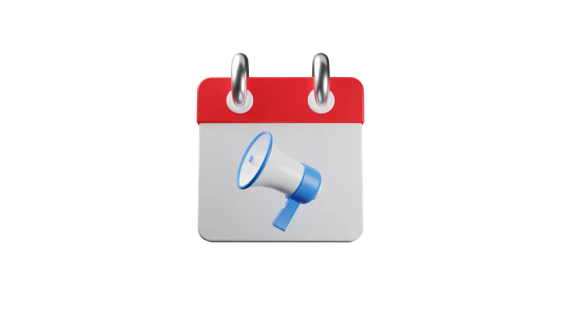 Trasmissione del calendario  3D Icon