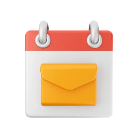 Calendario de correo  3D Icon