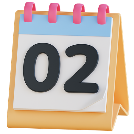 Calendario da tavolo  3D Icon