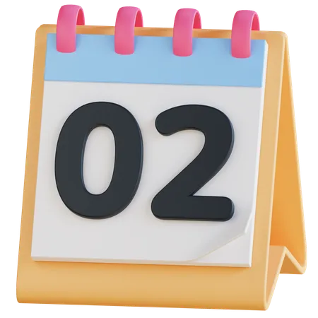 Calendario da tavolo  3D Icon