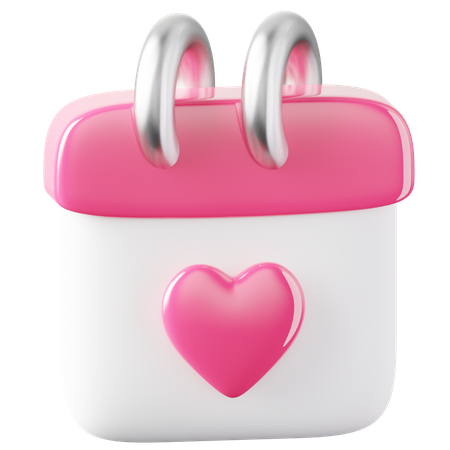 Calendario de amor  3D Icon