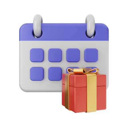 Calendário de aniversário  3D Icon