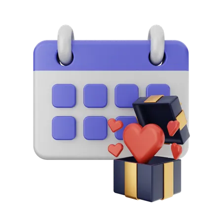 Calendário de aniversário  3D Icon