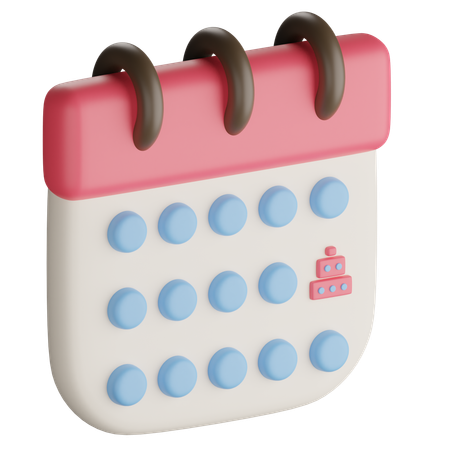 Calendário de aniversário  3D Icon