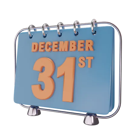 Calendário de ano novo  3D Icon