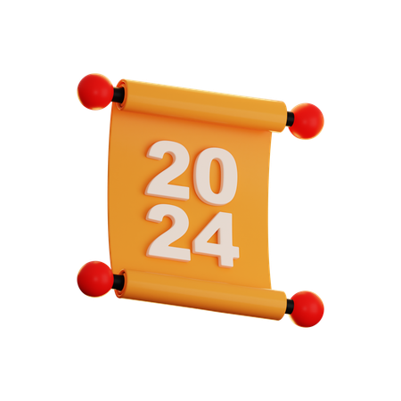 Calendario del año nuevo chino  3D Icon