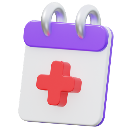 Calendário de check-up  3D Icon