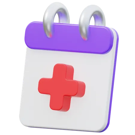 Calendário de check-up  3D Icon