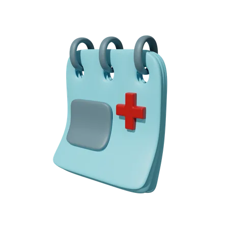 Cronograma de control de salud  3D Icon