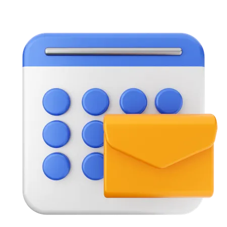 Calendario de correo  3D Icon