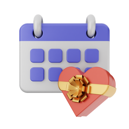 Calendario de cumpleaños  3D Icon