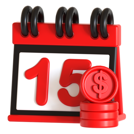 Calendário de datas de impostos  3D Icon