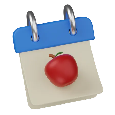 Calendario de dieta  3D Icon