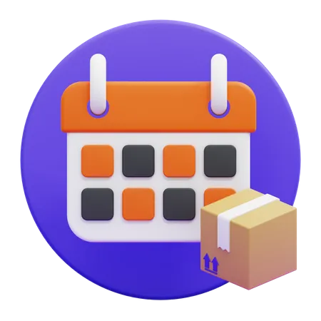 Calendario de entregas  3D Icon