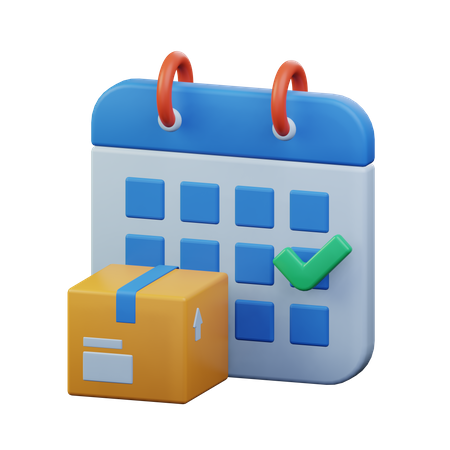 Calendario de entregas  3D Icon