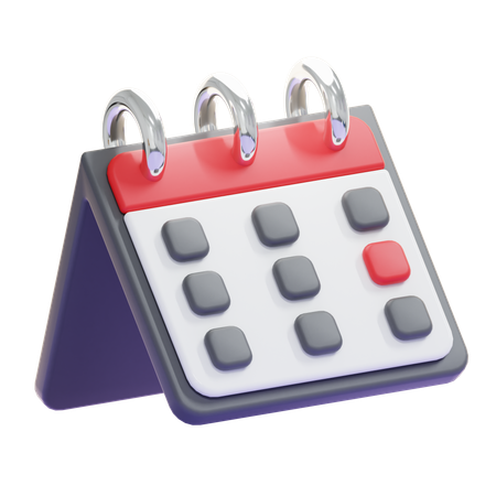 Calendario de escritorio  3D Icon