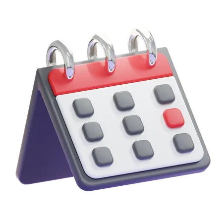 Calendario de escritorio  3D Icon