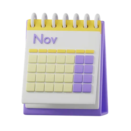 Calendario de escritorio  3D Icon