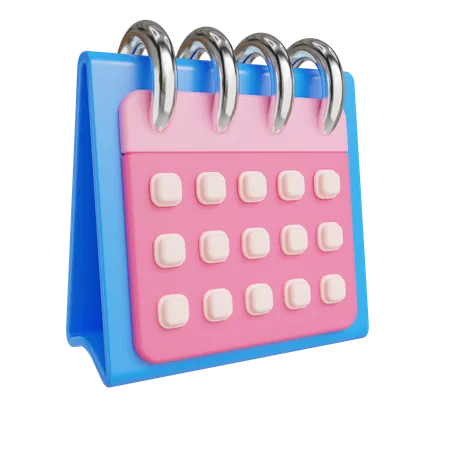 Calendario de escritorio  3D Icon