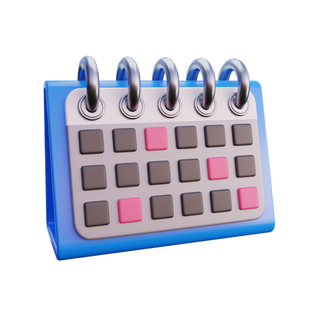 Calendario de escritorio  3D Icon