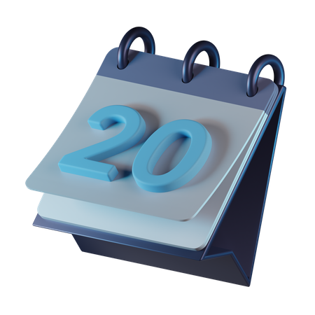 Calendario de escritorio  3D Icon