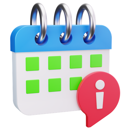 Calendario de eventos  3D Icon