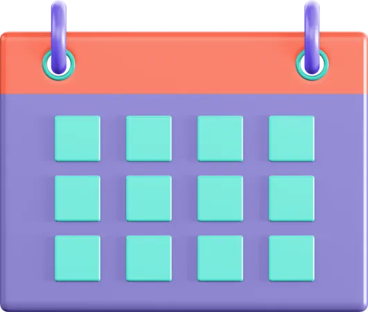 Calendario de eventos  3D Icon