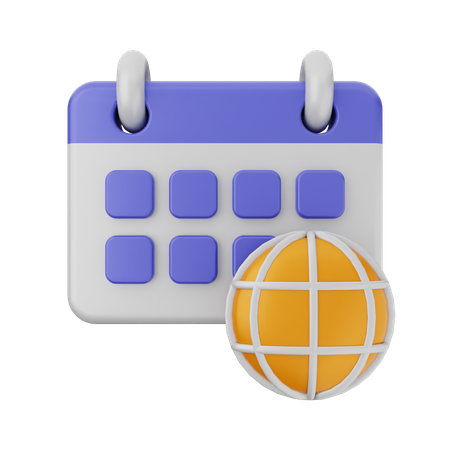 Calendario de internet  3D Icon