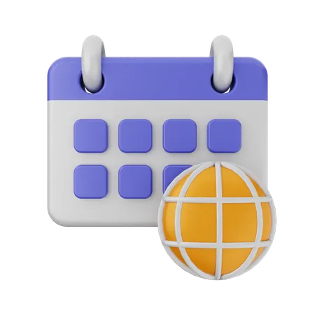 Calendario de internet  3D Icon