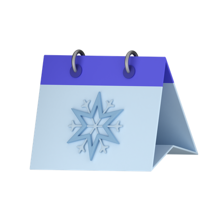 Calendário de inverno  3D Icon