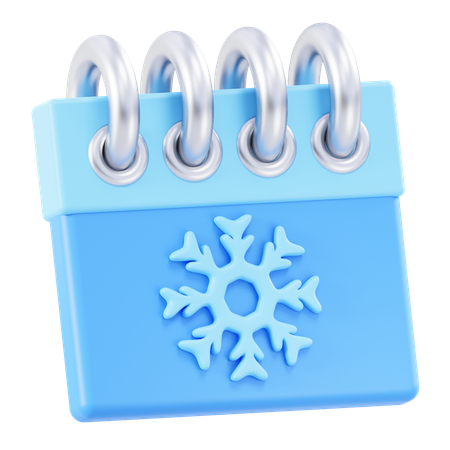 Calendario de invierno  3D Icon
