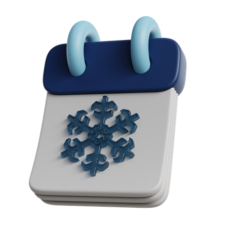 Calendario de invierno  3D Icon
