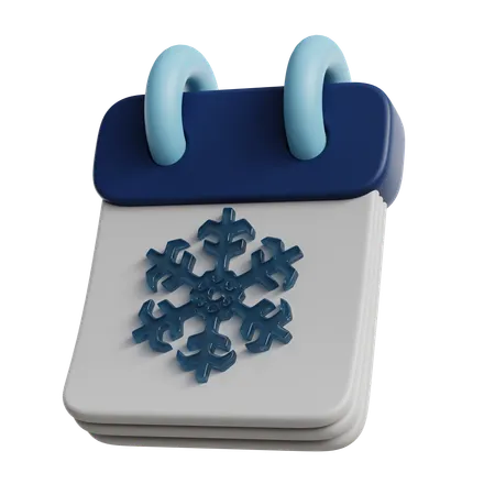 Calendario de invierno  3D Icon