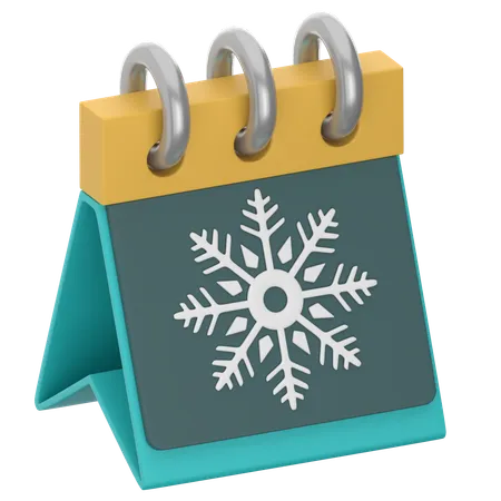 Calendario de invierno  3D Icon