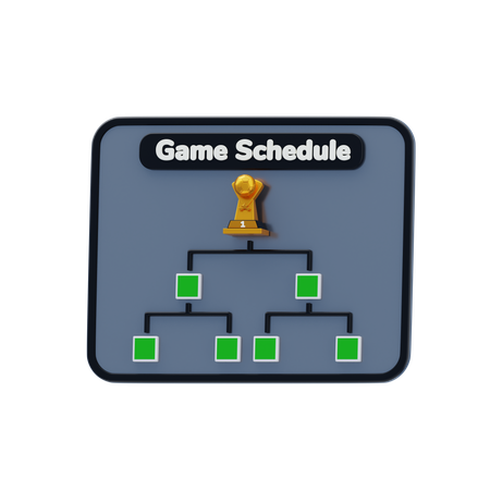 Calendário de jogos  3D Icon