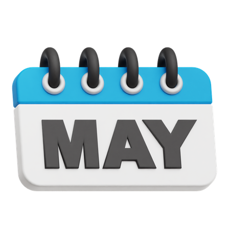 Calendário de maio  3D Icon
