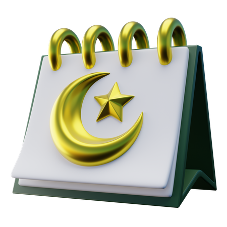 Calendário de mesa ramadhan  3D Icon