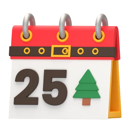 Calendário de Natal  3D Icon