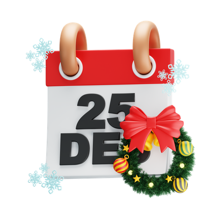 Calendário de Natal  3D Icon