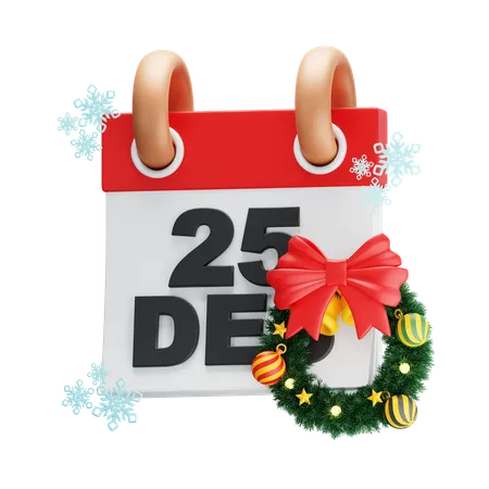 Calendário de Natal  3D Icon