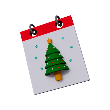 Calendário de Natal  3D Icon