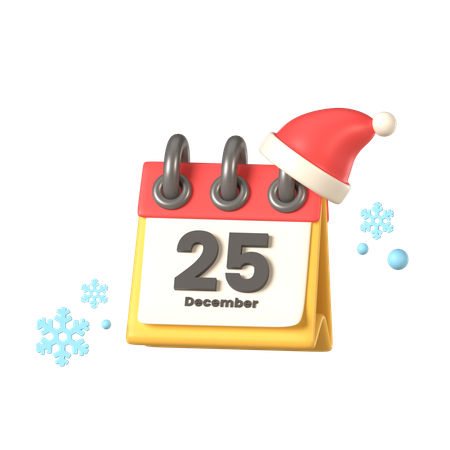 Calendário de Natal  3D Icon