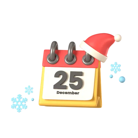 Calendário de Natal  3D Icon