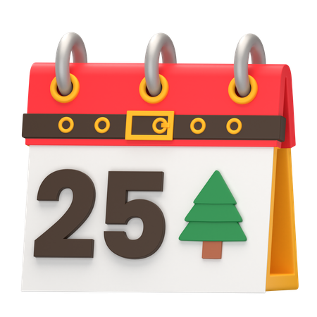 Calendário de Natal  3D Icon
