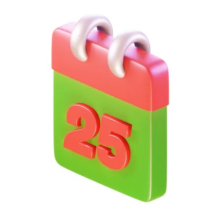 Calendário de Natal  3D Icon