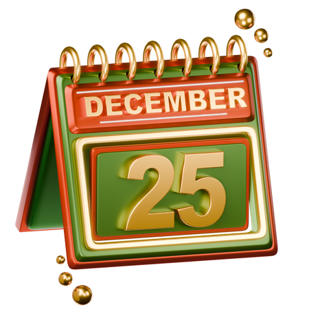 Calendario de Navidad  3D Icon