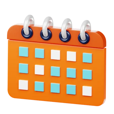 Calendário de negócios  3D Icon