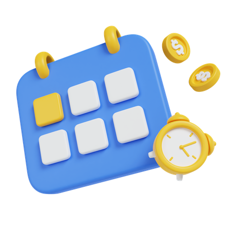 Calendário de negócios  3D Icon