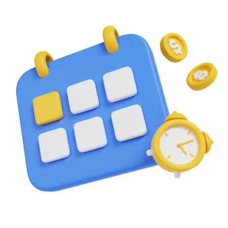 Calendário de negócios  3D Icon